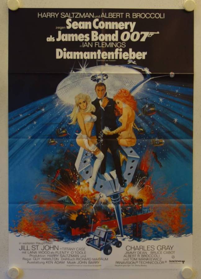 Diamonds are forever - Kopie original release german movie poster